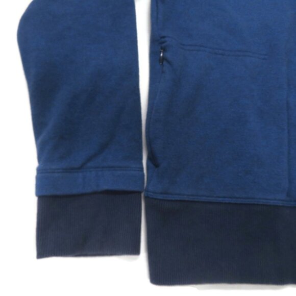 Under Armour Threadborne Hoodie Womens Medium Blue Loose Box Logo - Picture 2 of 6